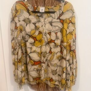 Cabi Women's Floral Blouse - Size M